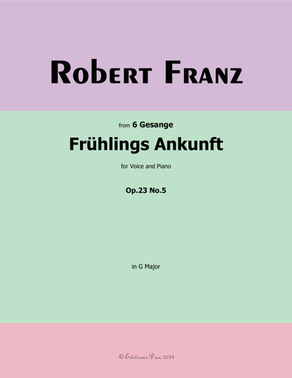 Fruhlings Ankunft, by R. Franz