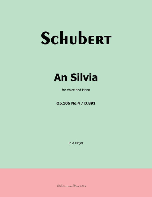 An Silvia by Schubert 