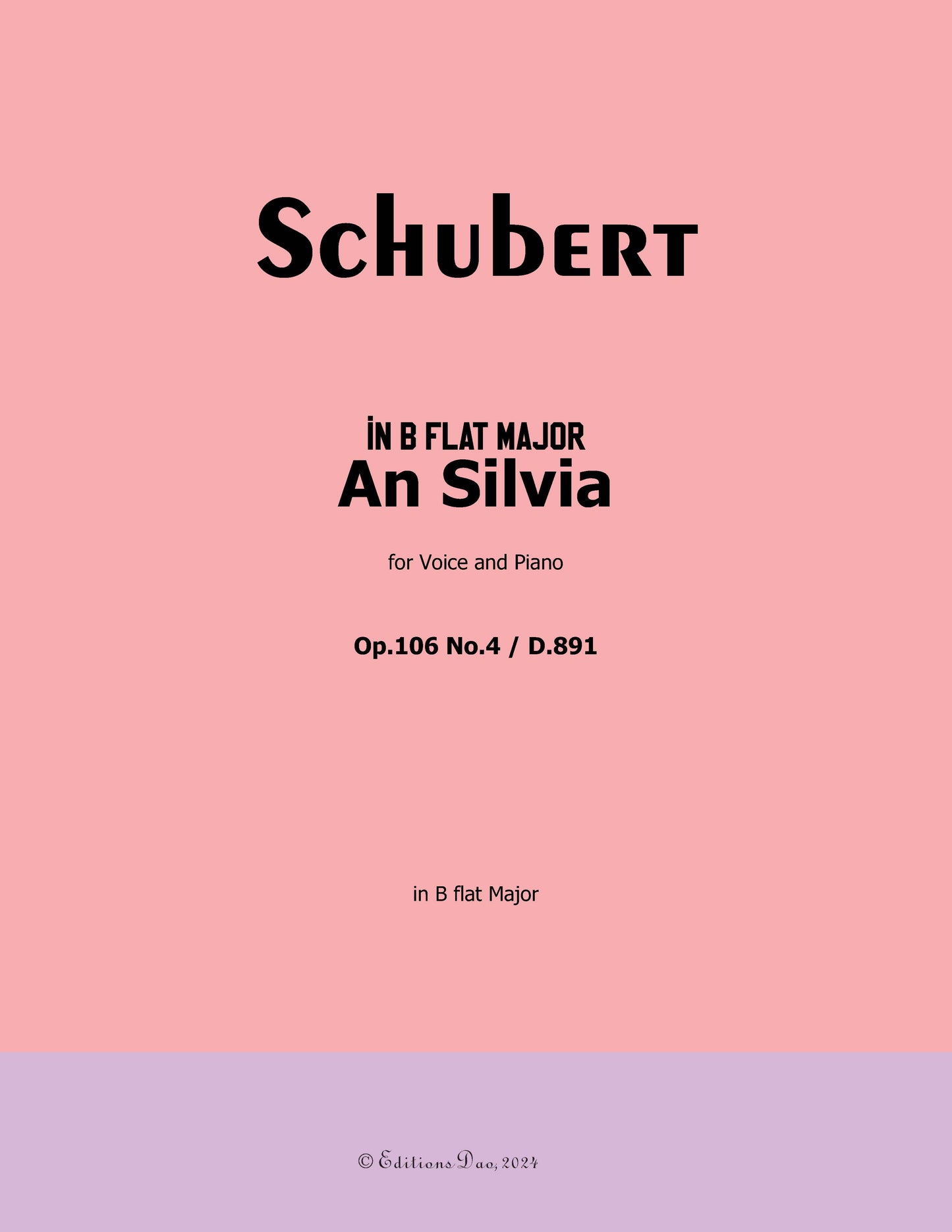 An Silvia by Schubert 