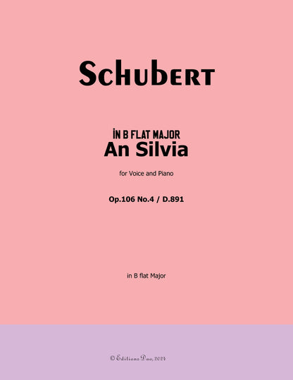 An Silvia by Schubert 