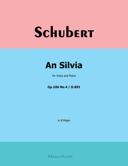 An Silvia by Schubert 