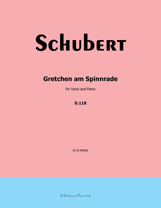 Gretchen am Spinnrade, by Schubert