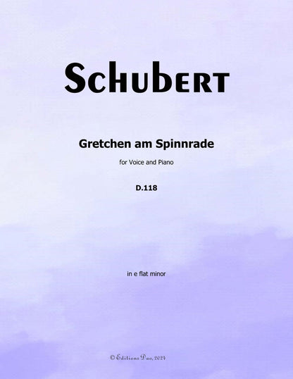 Gretchen am Spinnrade, by Schubert