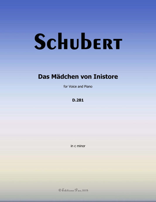 Das Madchen von Inistore, by Schubert