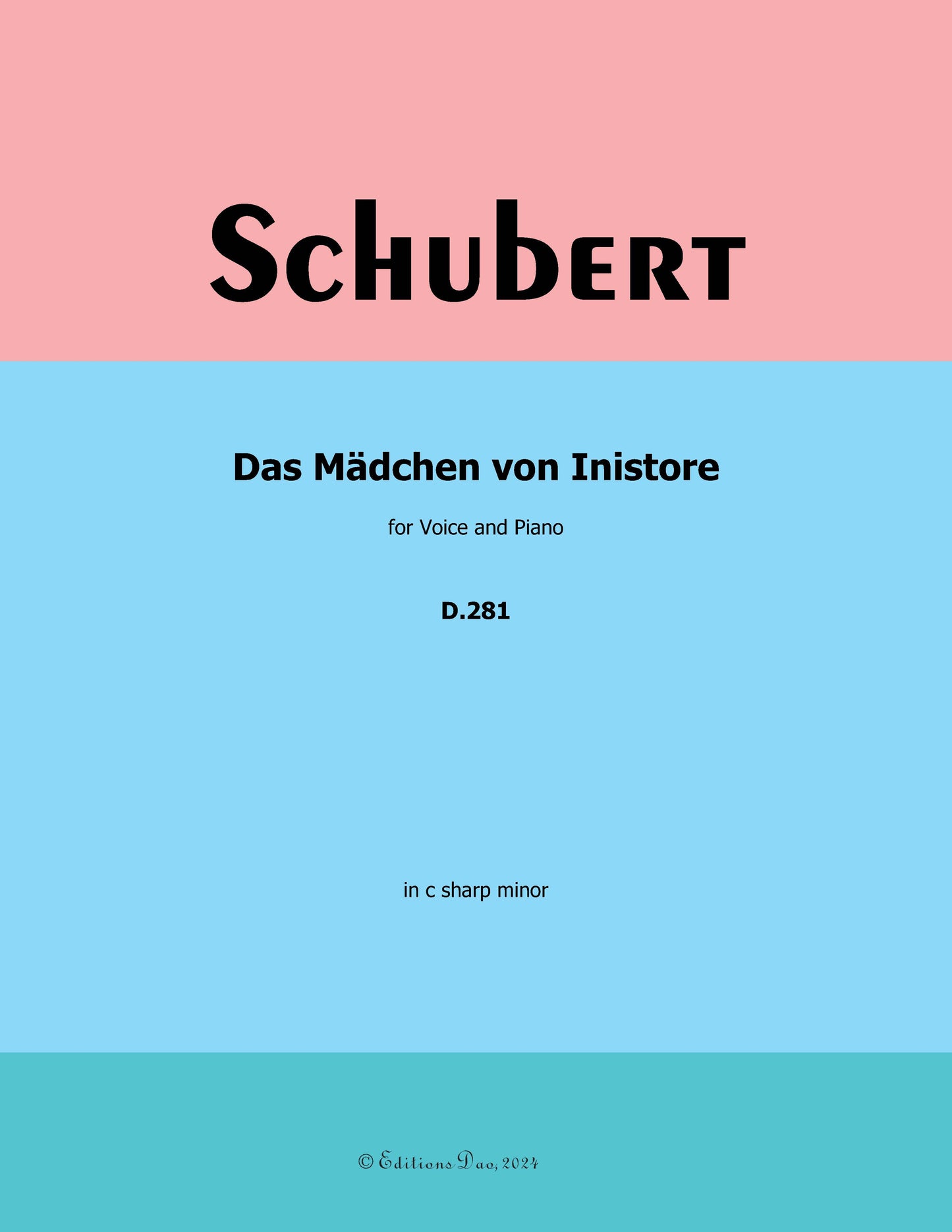 Das Madchen von Inistore, by Schubert