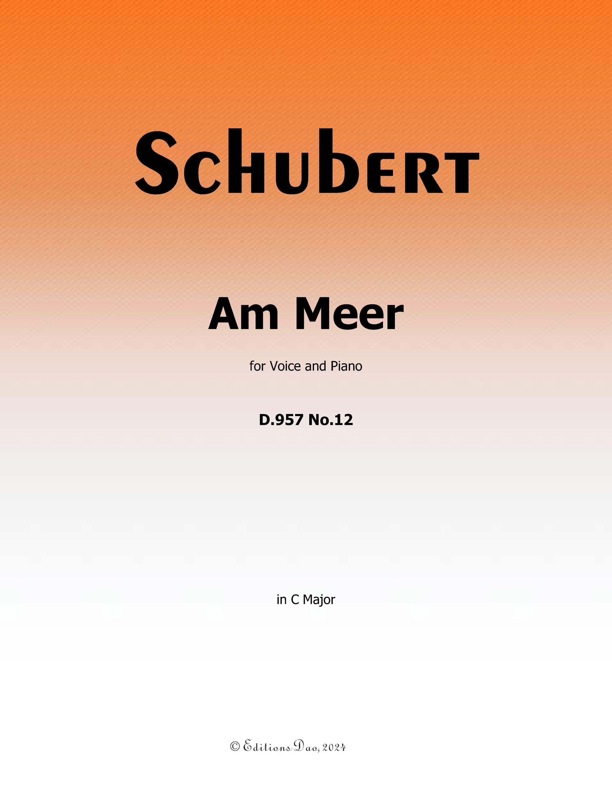 Am Meer by Schubert 