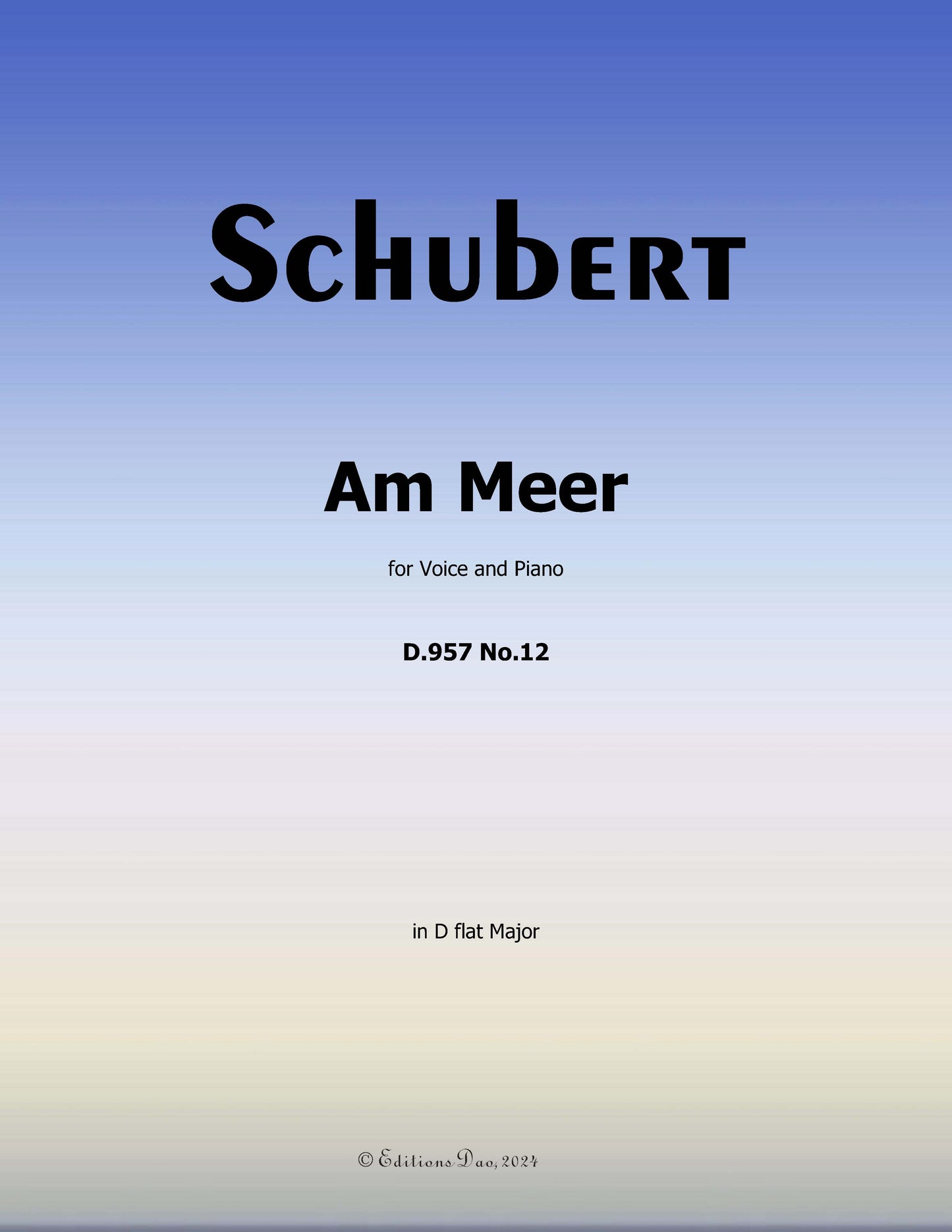 Am Meer by Schubert 