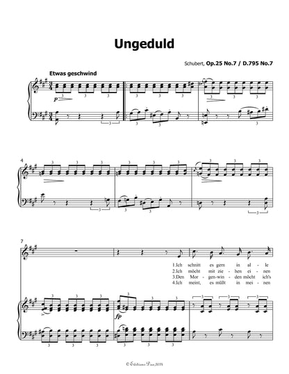 Ungeduld, by Schubert