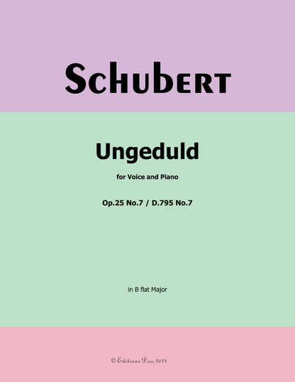 Ungeduld, by Schubert