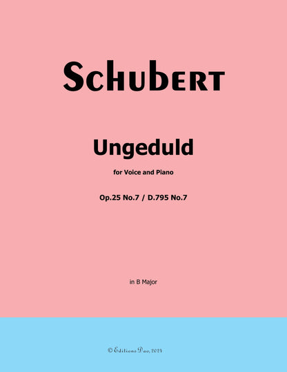 Ungeduld, by Schubert