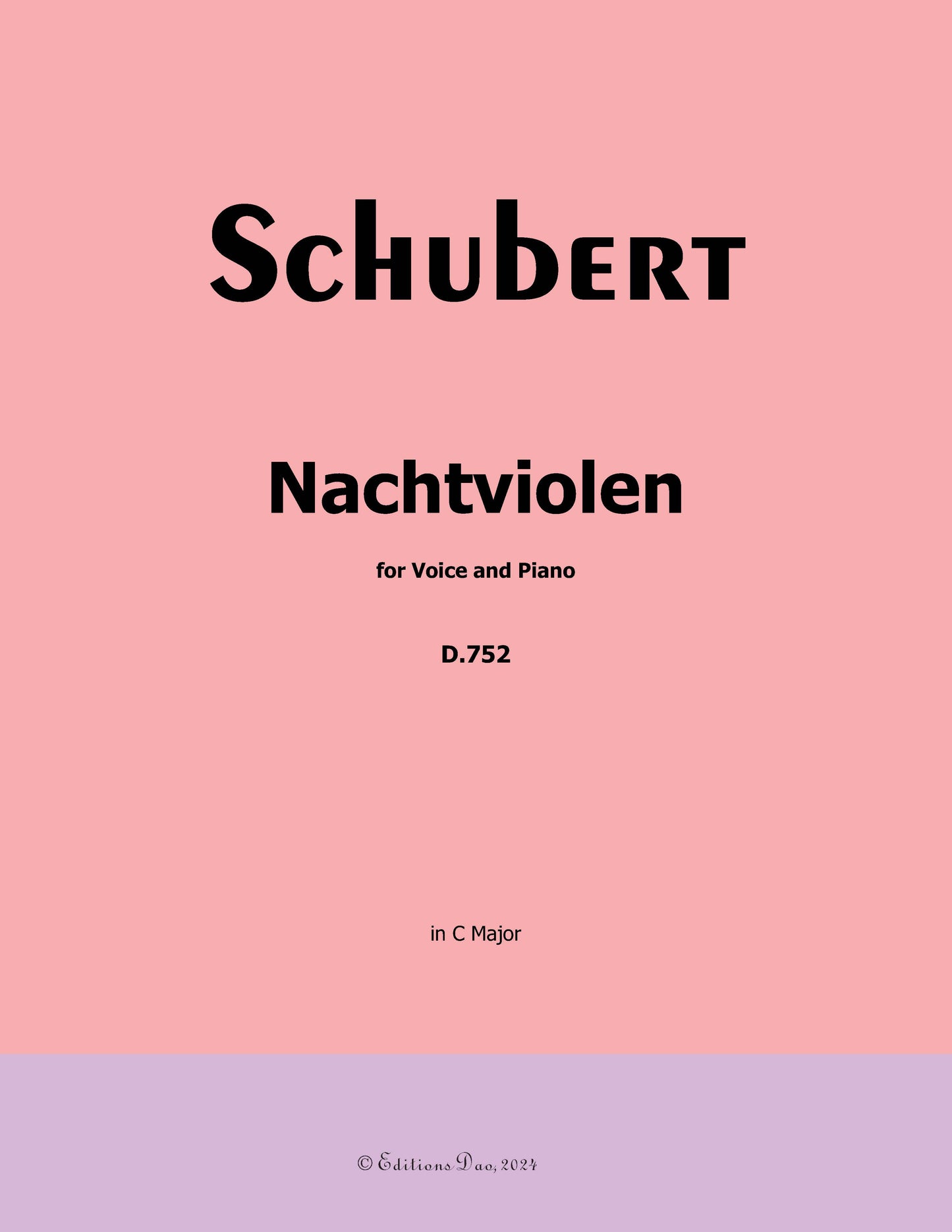 Nachtviolen ,by Schubert