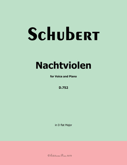 Nachtviolen ,by Schubert