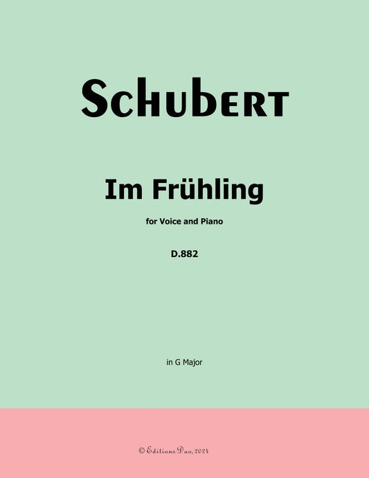 Im Fruhling, by Schubert