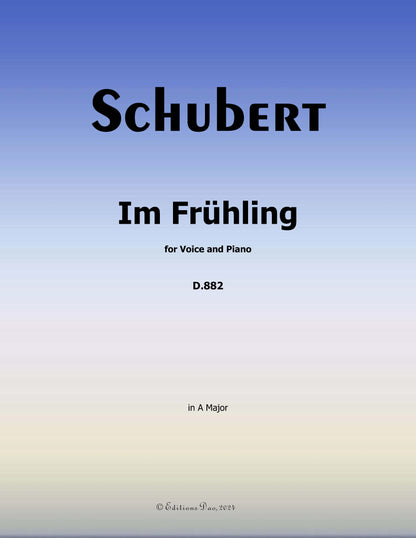 Im Fruhling, by Schubert