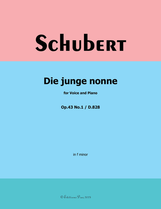 Die junge nonne, by Schubert