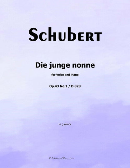 Die junge nonne, by Schubert