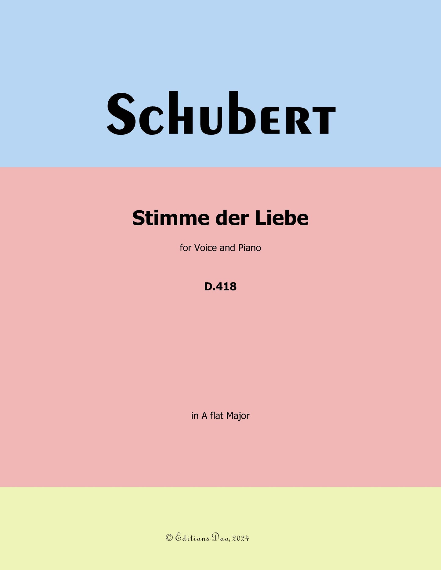 Stimme der Liebe, by Schubert