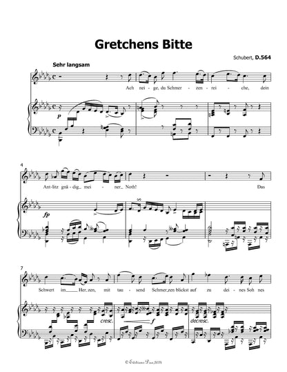 Gretchens Bitte, by Schubert