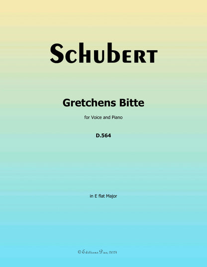 Gretchens Bitte, by Schubert