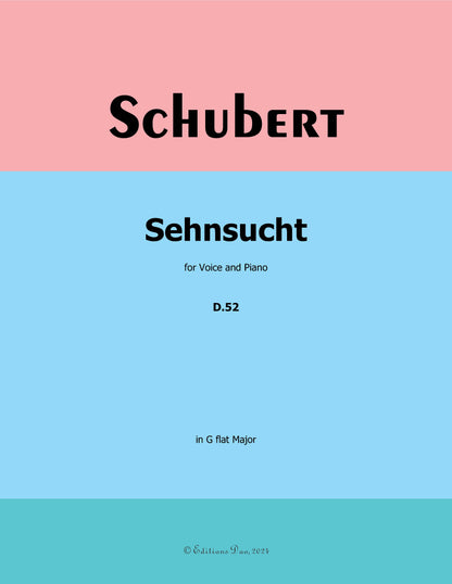 Sehnsucht, by Schubert