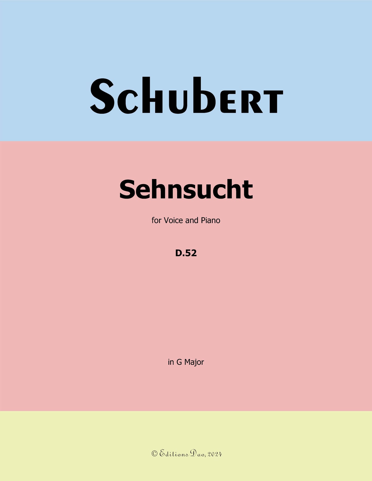 Sehnsucht, by Schubert