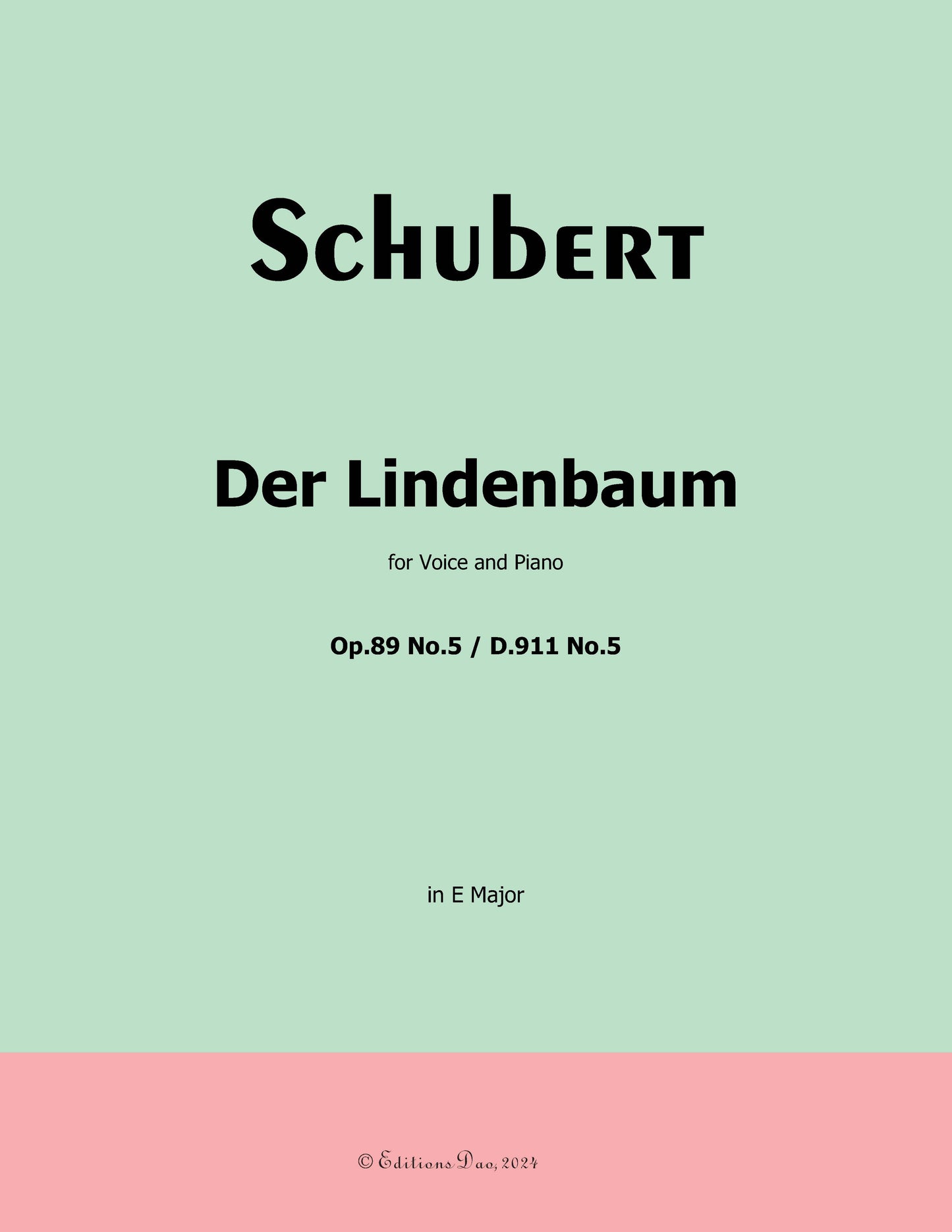 Der Lindenbaum, by Schubert