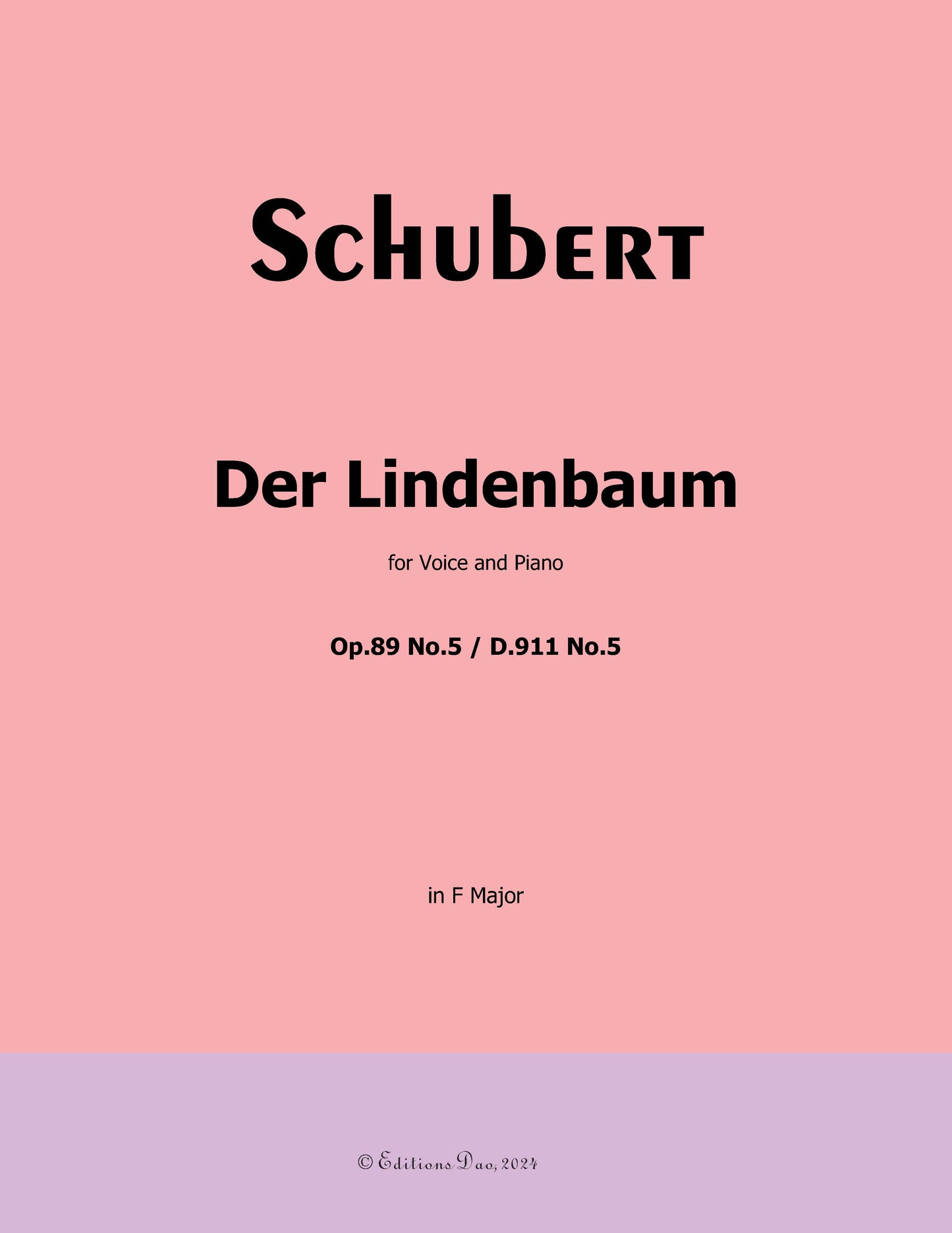 Der Lindenbaum, by Schubert