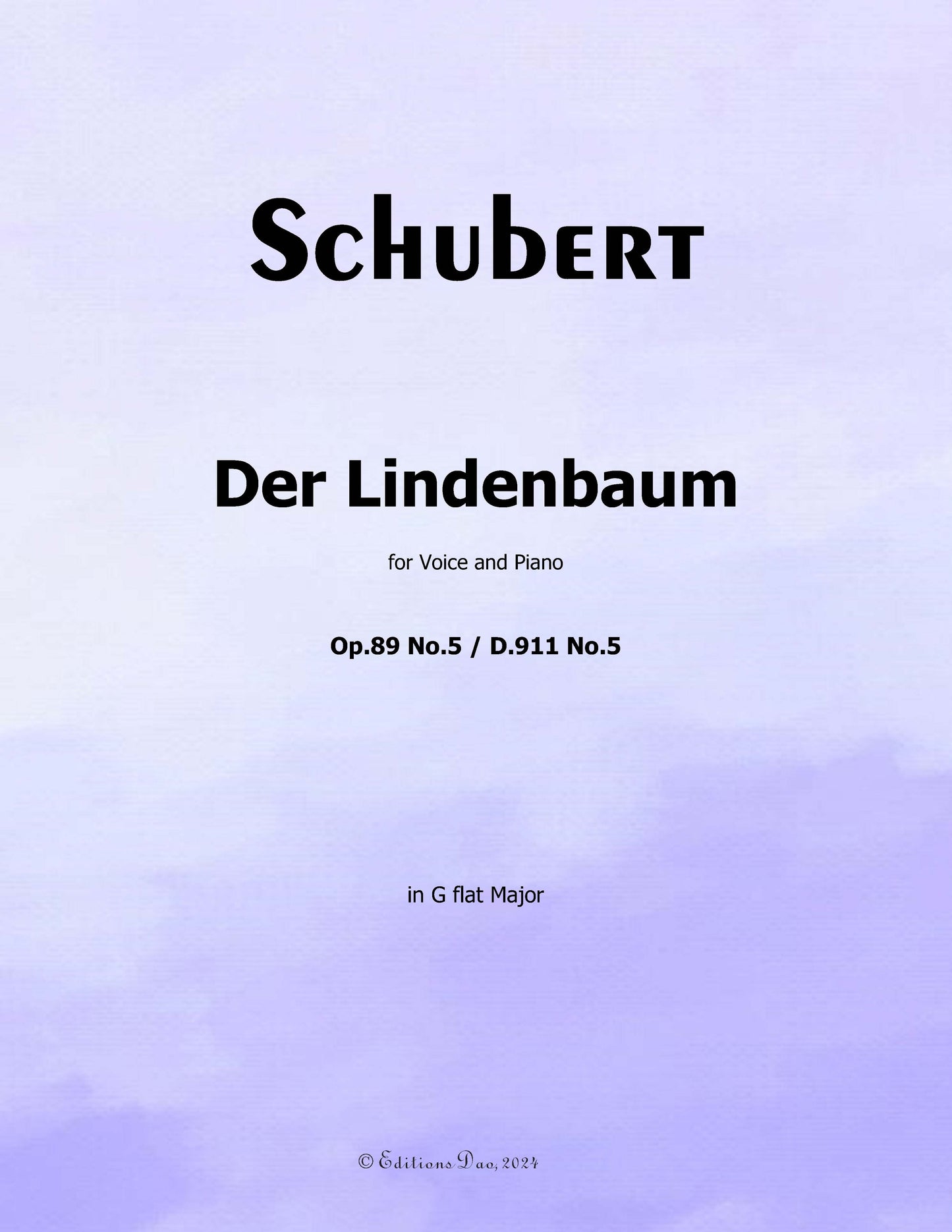 Der Lindenbaum, by Schubert