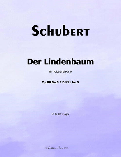 Der Lindenbaum, by Schubert