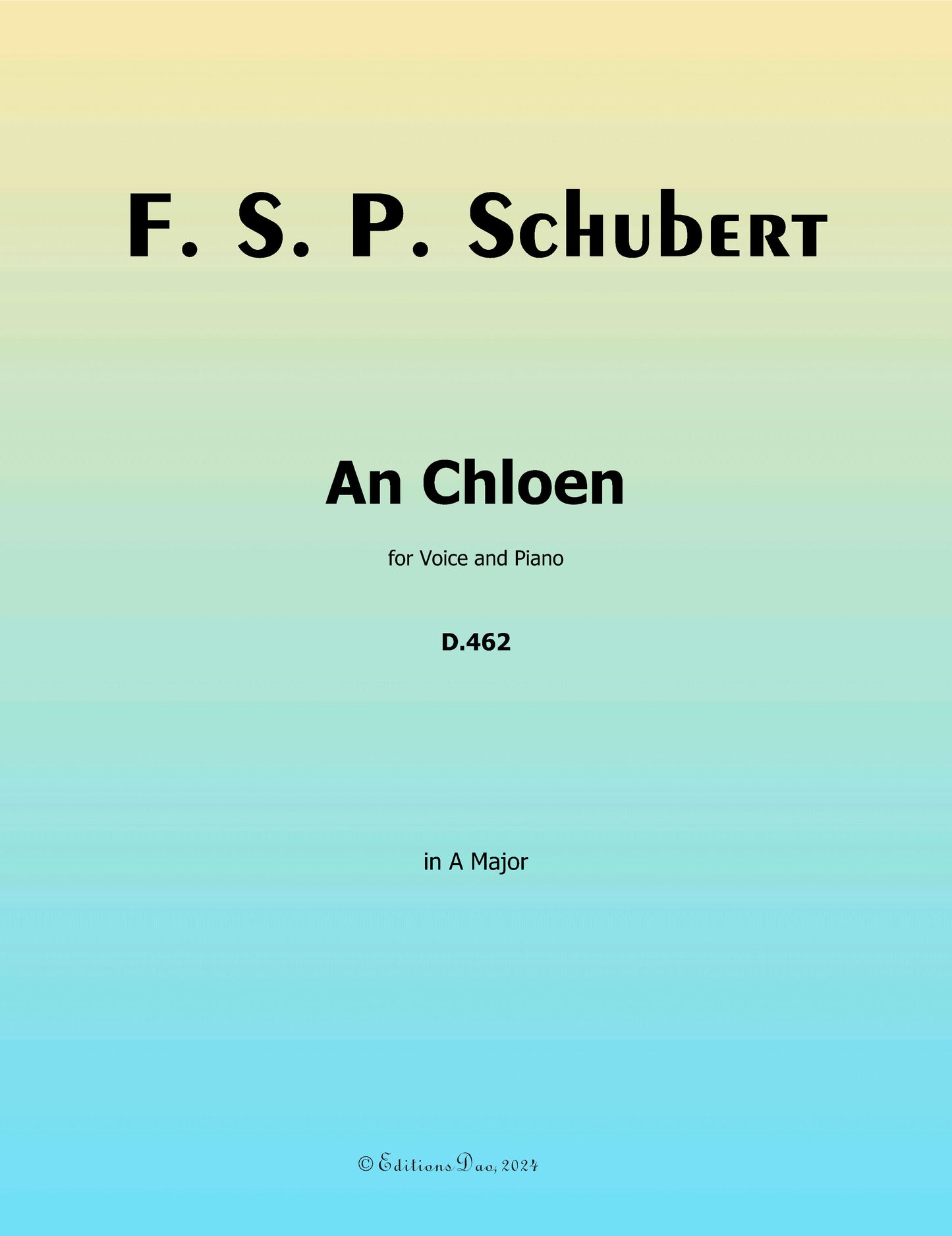 An Chloen by Schubert