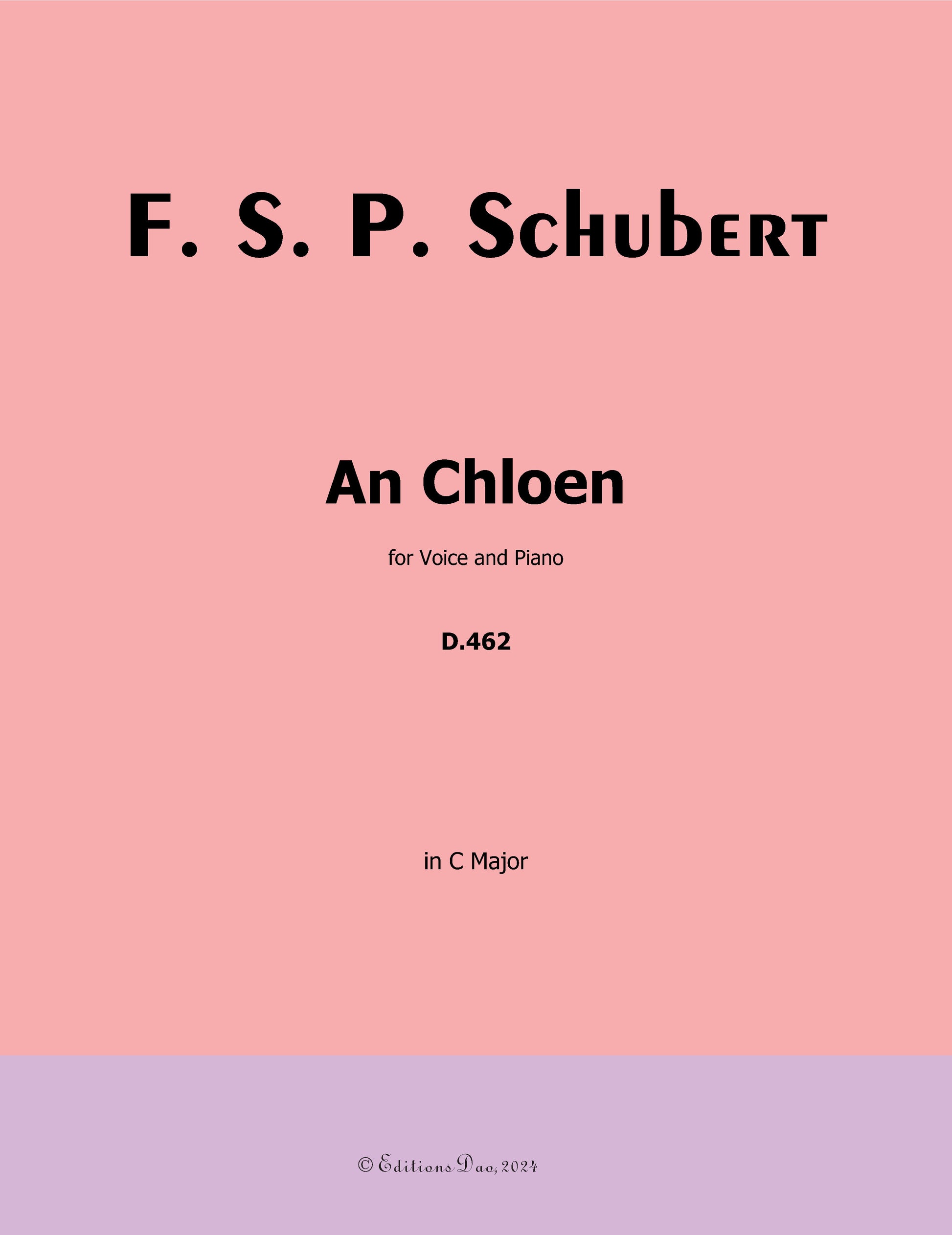 An Chloen by Schubert