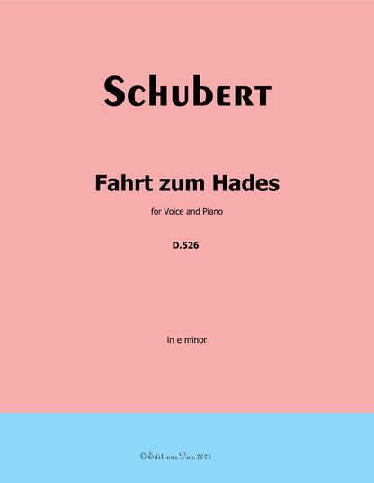 Fahrt zum Hades, by Schubert