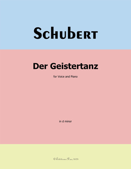 Der Geistertanz, by Schubert