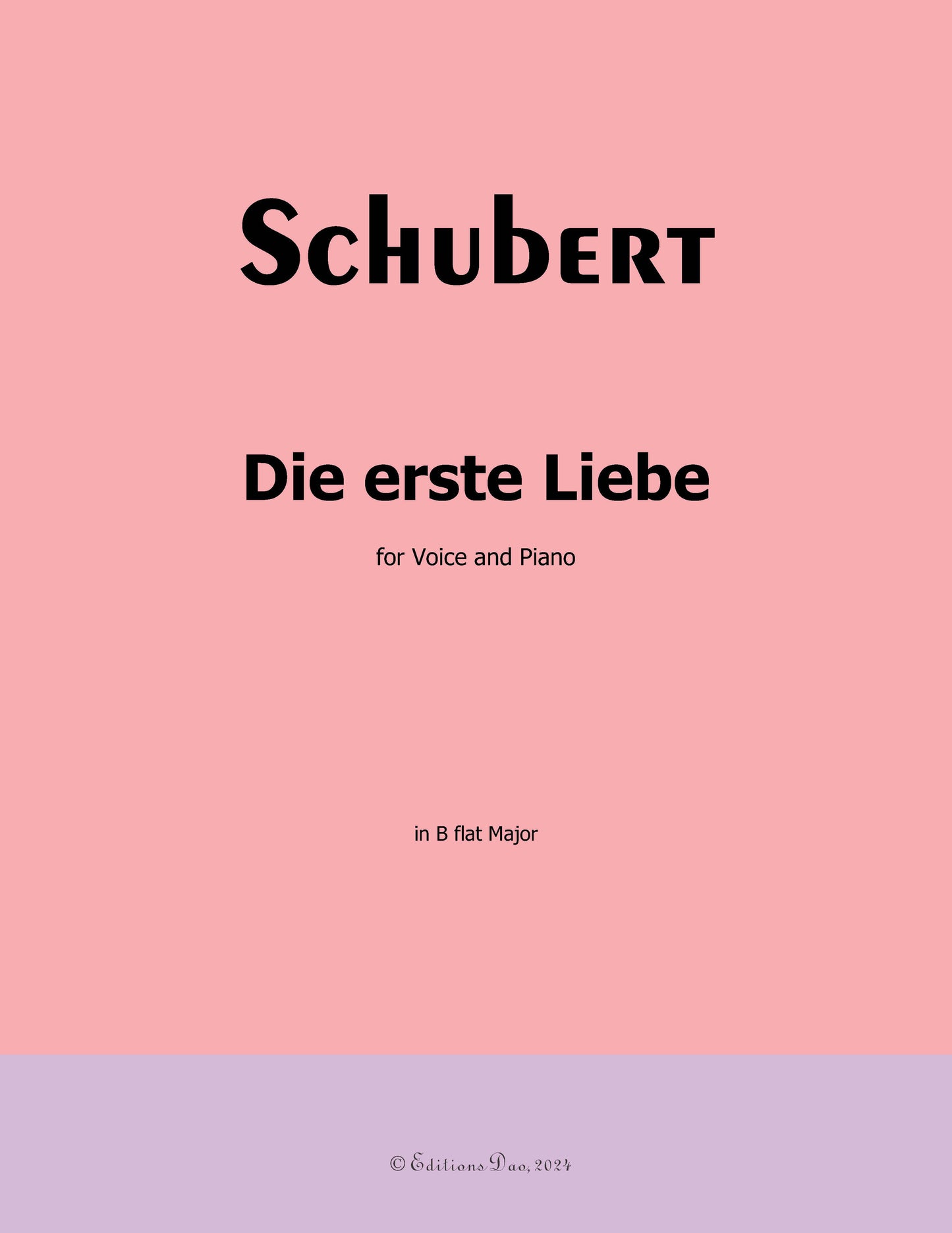 Die Erste Liebe, by Schubert