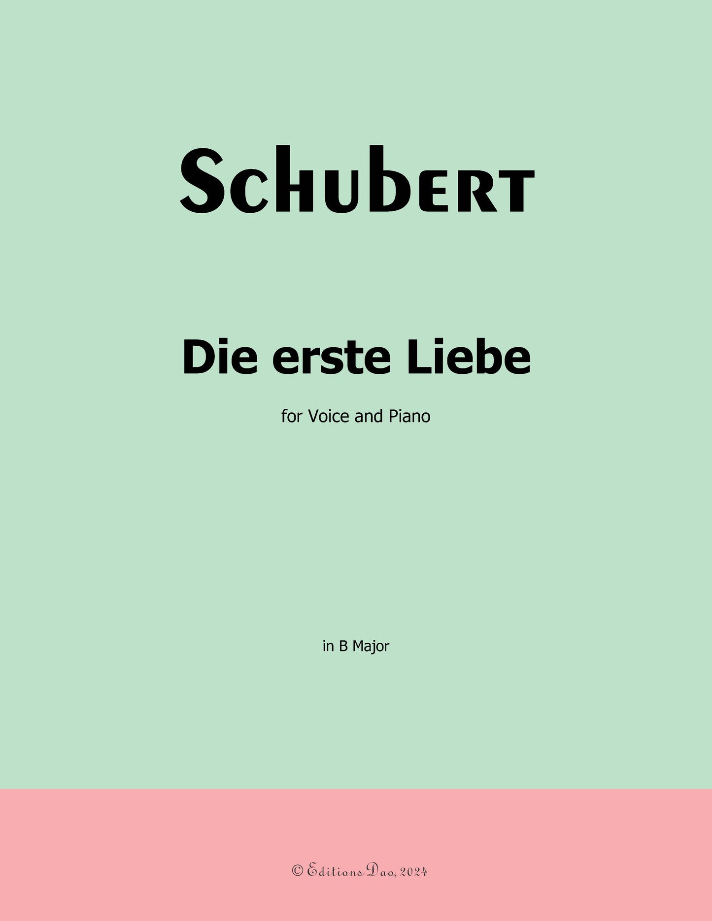 Die Erste Liebe, by Schubert