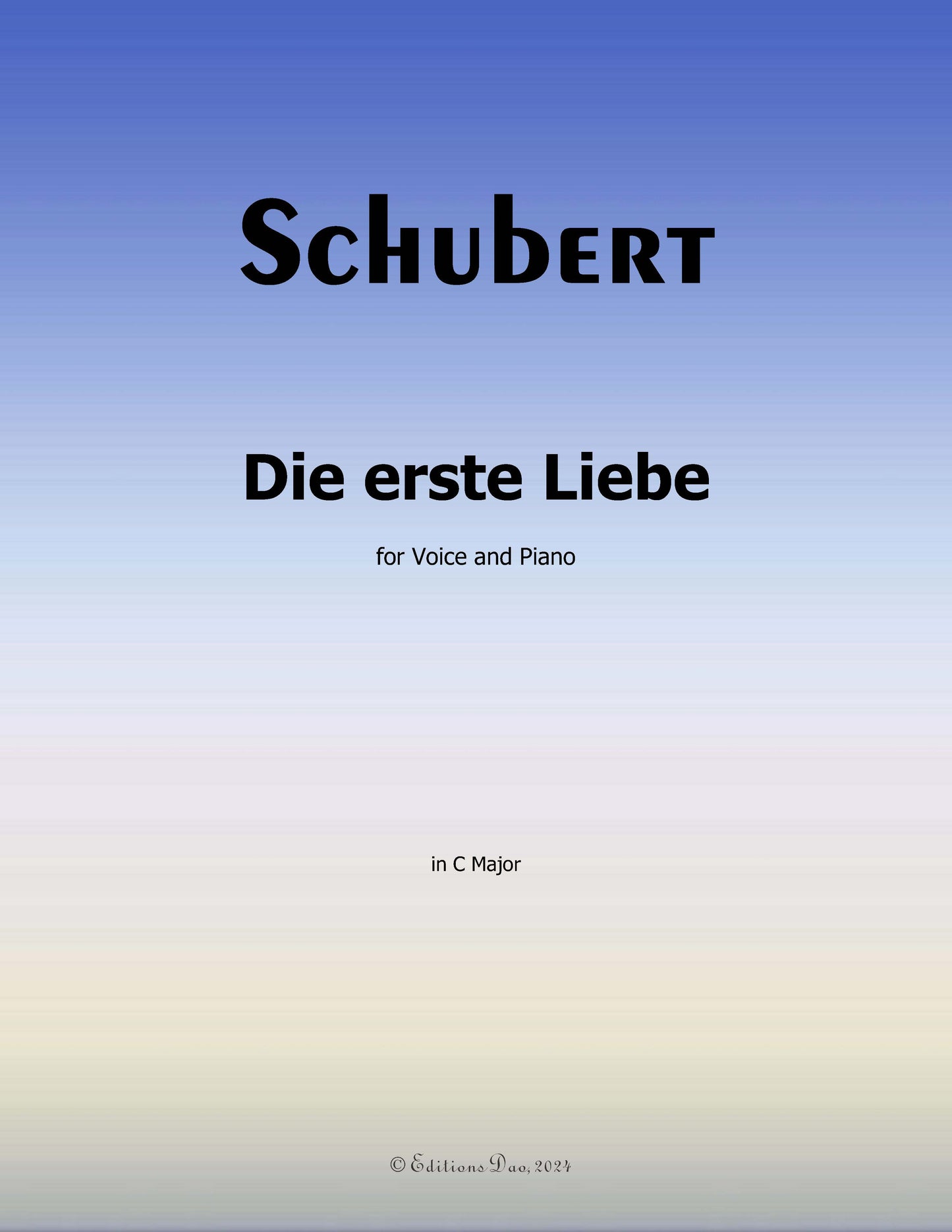 Die Erste Liebe, by Schubert