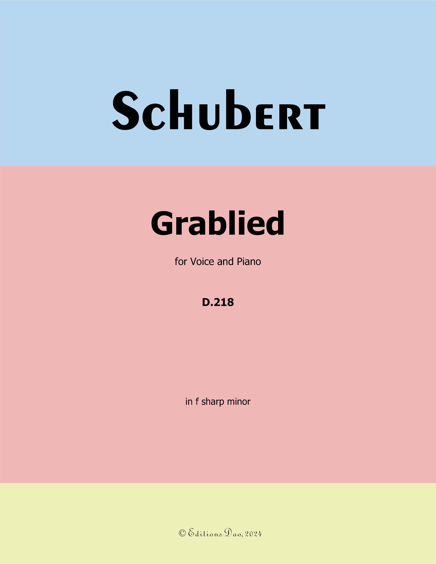 Grablied, by Schubert