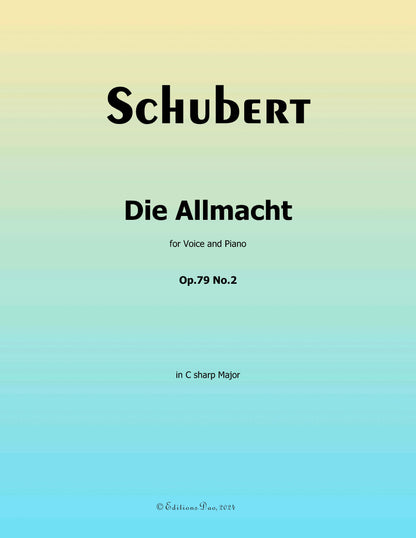 Die Allmacht, by Schubert