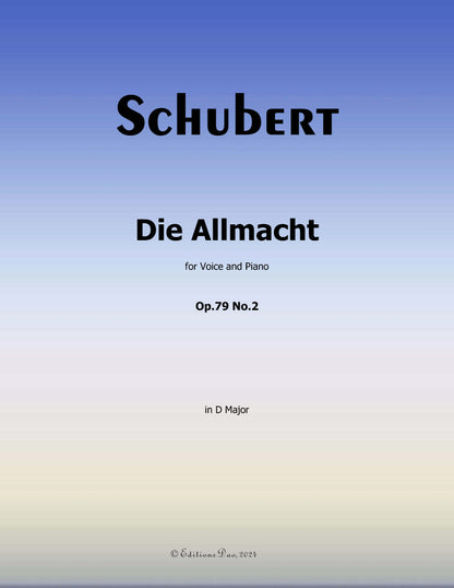 Die Allmacht, by Schubert