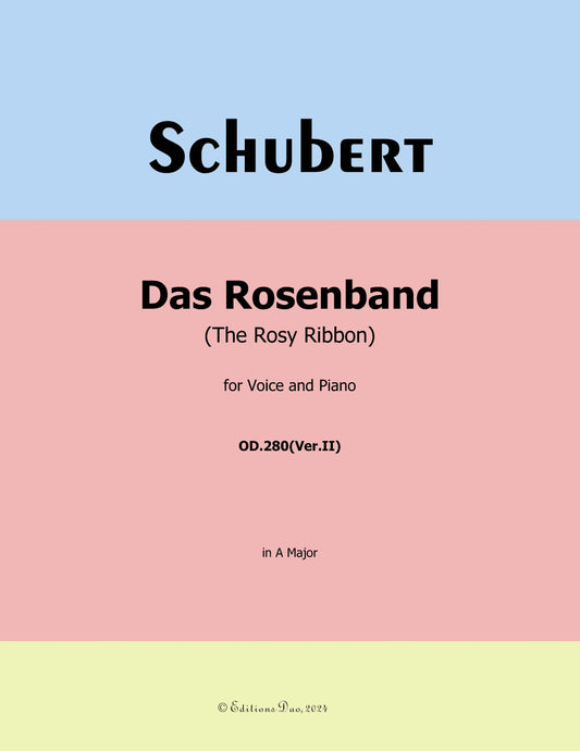 Das Rosenband, by Schubert