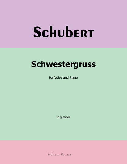 Schwestergruss, by Schubert