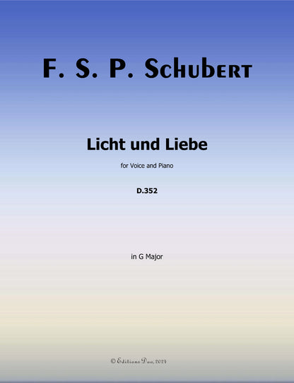 Licht und Liebe, by Schubert