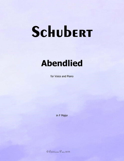 Abendlied by Schubert