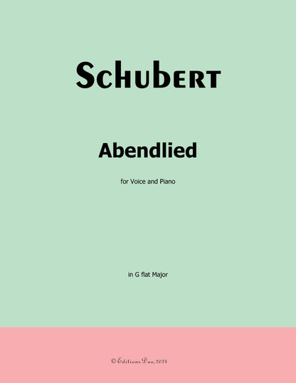 Abendlied by Schubert