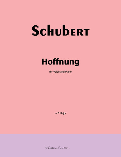 Hoffnung, by Schubert