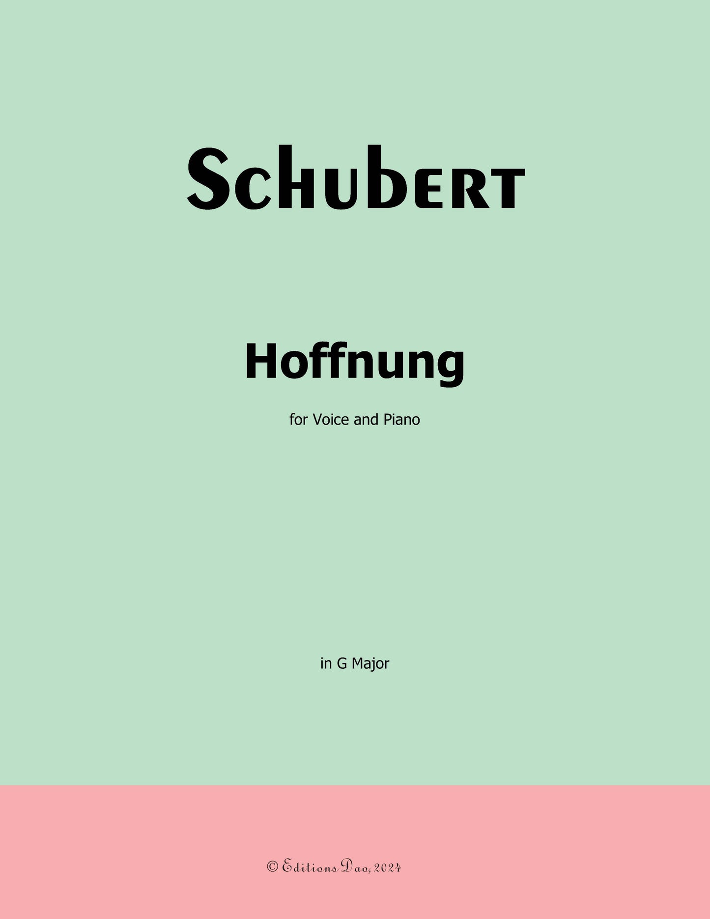 Hoffnung, by Schubert