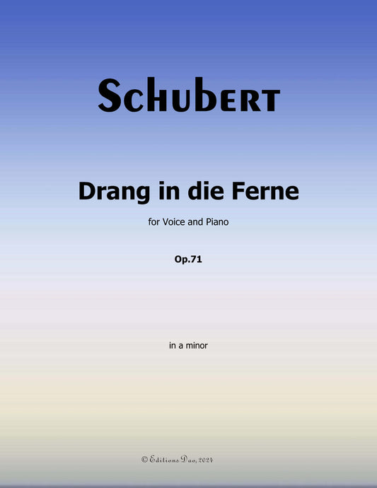 Drang in die Ferne, by Schubert