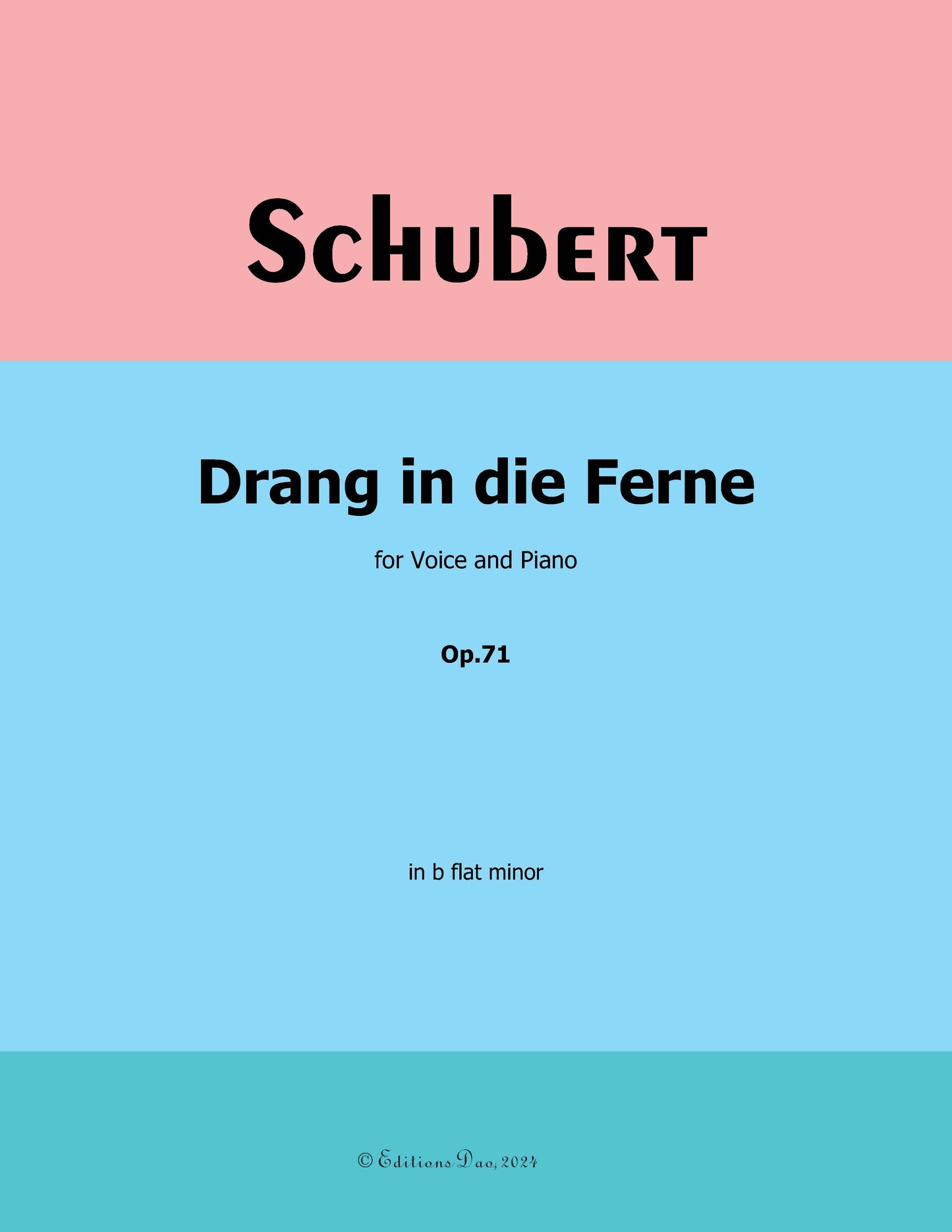 Drang in die Ferne, by Schubert