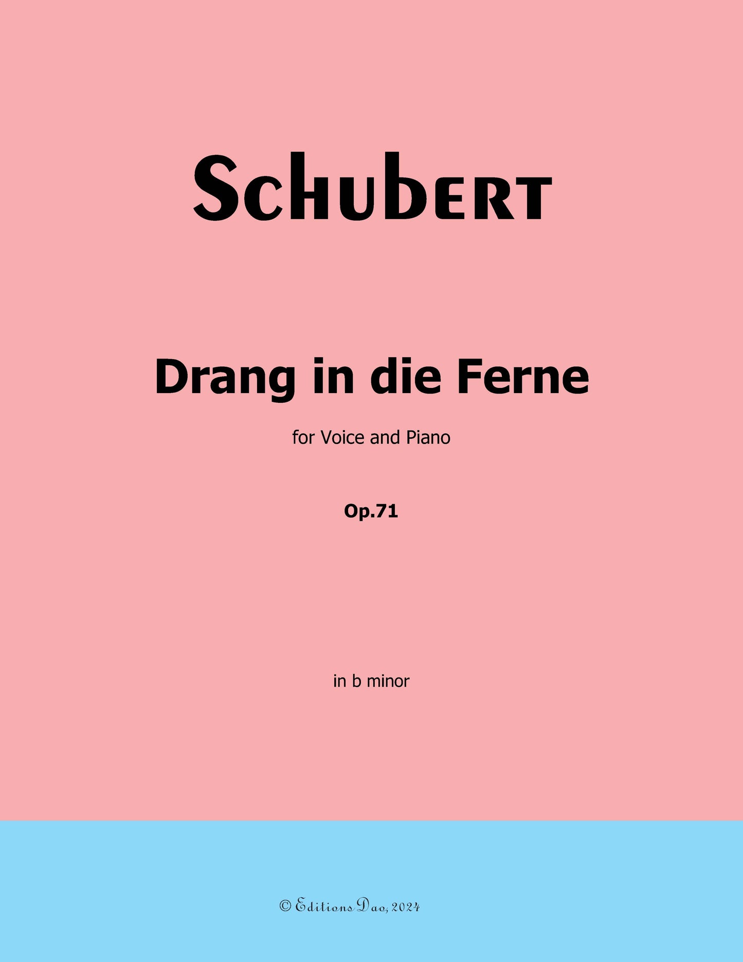 Drang in die Ferne, by Schubert