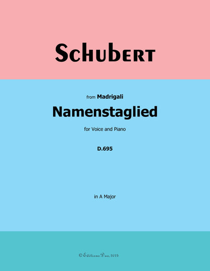 Namenstaglied, by Schubert